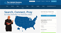 Desktop Screenshot of catholicdirectory.com